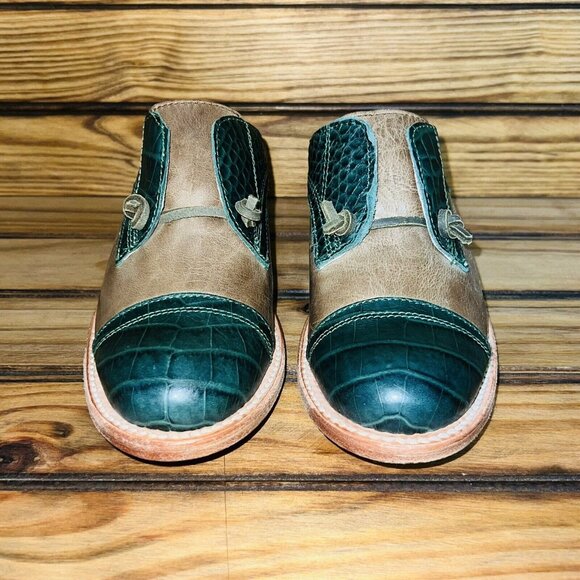 Freebird by Steven Malena Size 6 Leather Clogs Mules Slip On Shoes Oxfords NEW - Picture 2 of 9